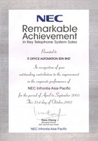 NEC-Achievement-Nov-2005